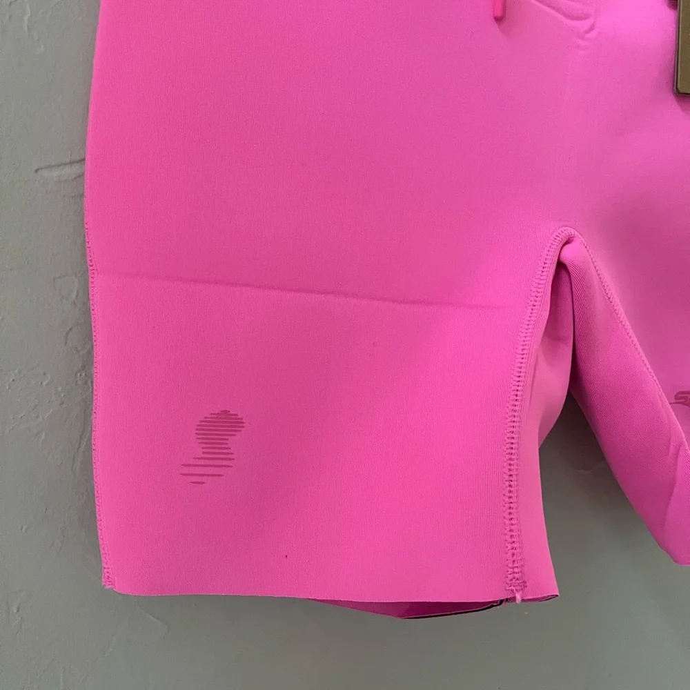 💖SKIMS SWIM SPORT MID THIGH BIKINI BOTTOMS SHORTS IN TAFFY XS M